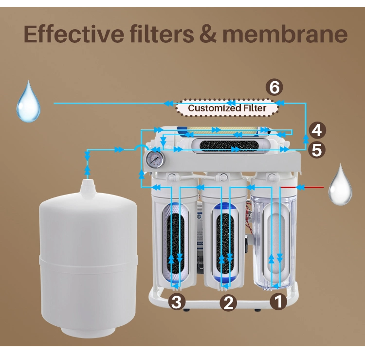 Drinking Water 75 Gpd RO Membrane RO Water Filter System