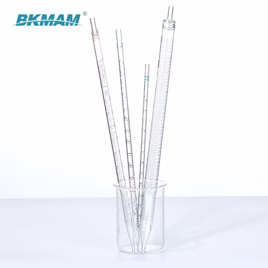 Laborverbrauchsmaterial, 5 ml, 10 ml, 25 ml, 50 ml, hochtransparente sterile serologische Einweg-Transferpipetten aus PP