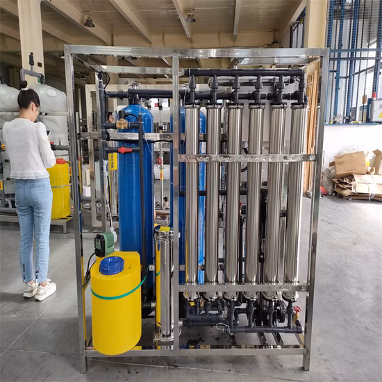 Umkehrosmose-Reinigung 2000L/H Industriewasserfilter RO-Aufbereitungssystem